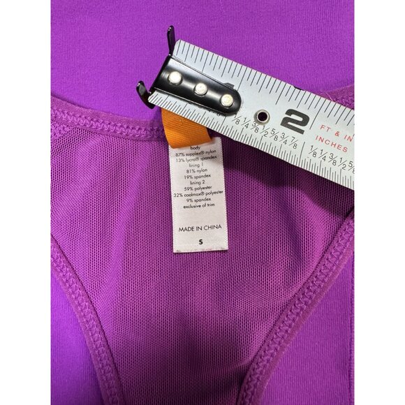 Lucy Size S Womens Purple Racerback Tank Top Breathable & Stretch Fabric - Picture 9 of 11